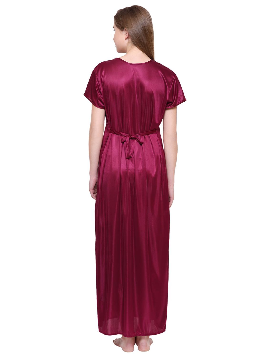tie back lace detail nighty - 16550919 - Standard Image - 2