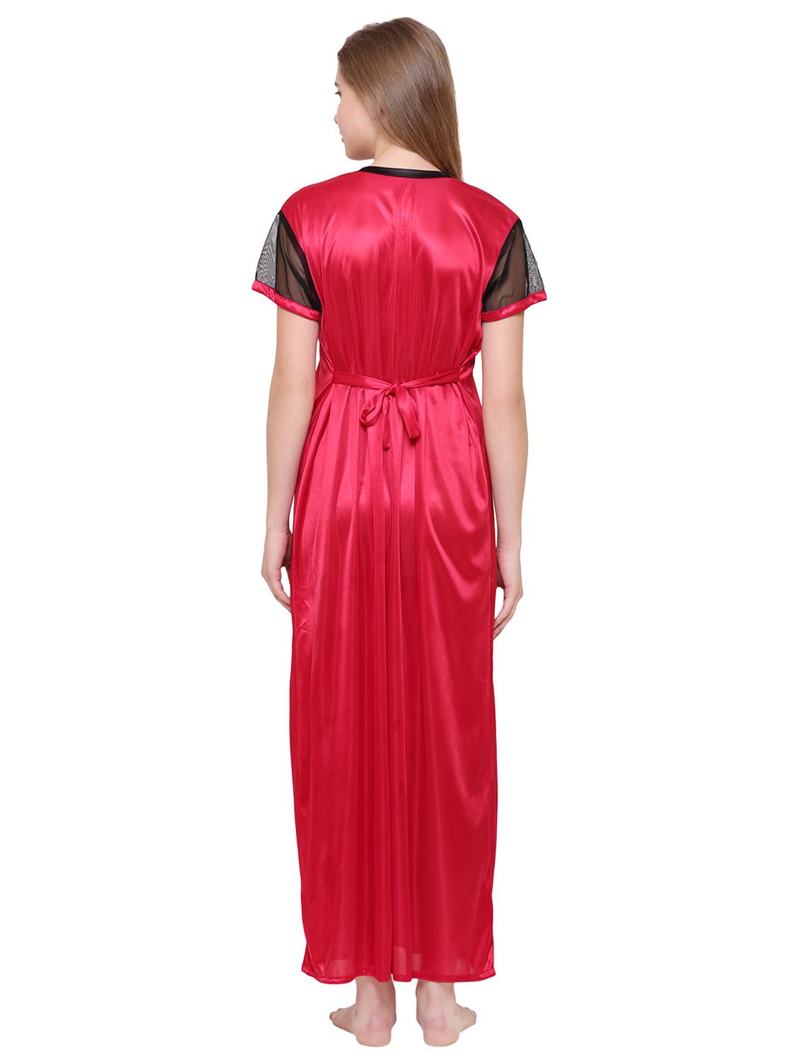 tie back contrast detail nighty - 16550920 - Standard Image - 2