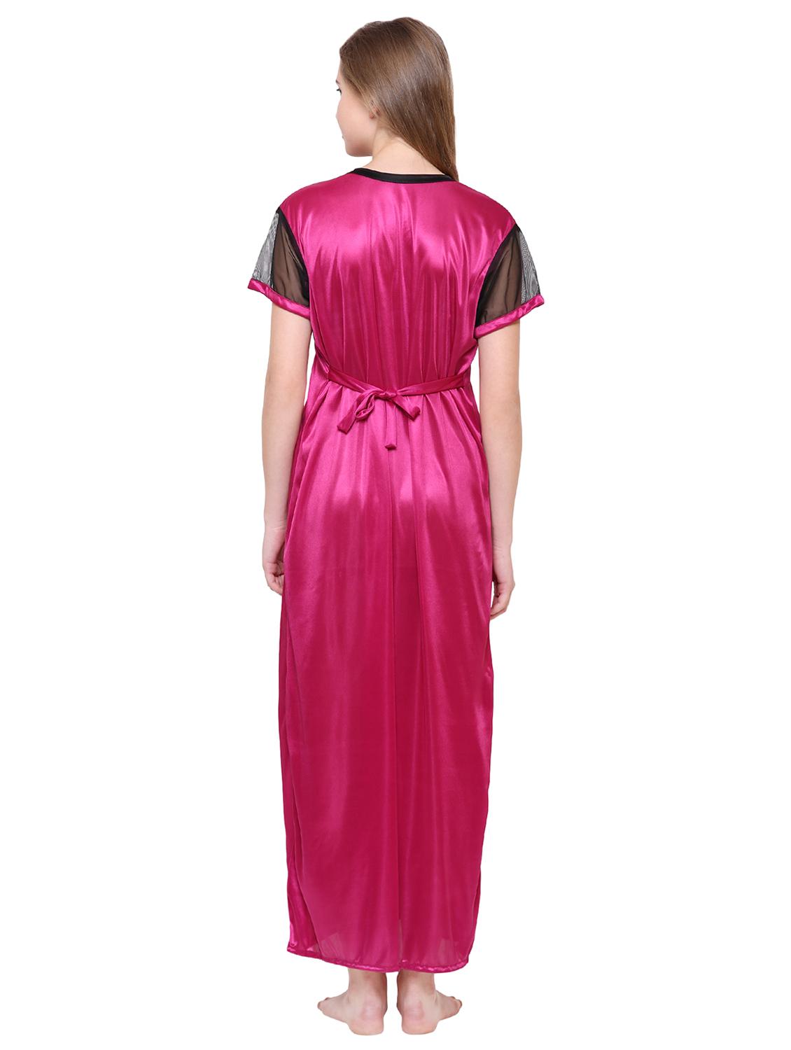 tie back contrast detail nighty - 16550922 - Standard Image - 2
