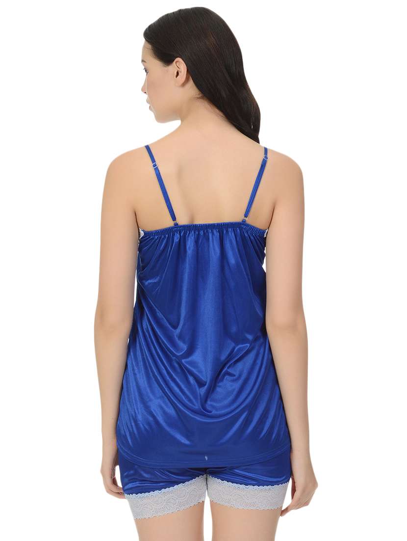 lace detail top with shorts set - 16552269 - Standard Image - 2