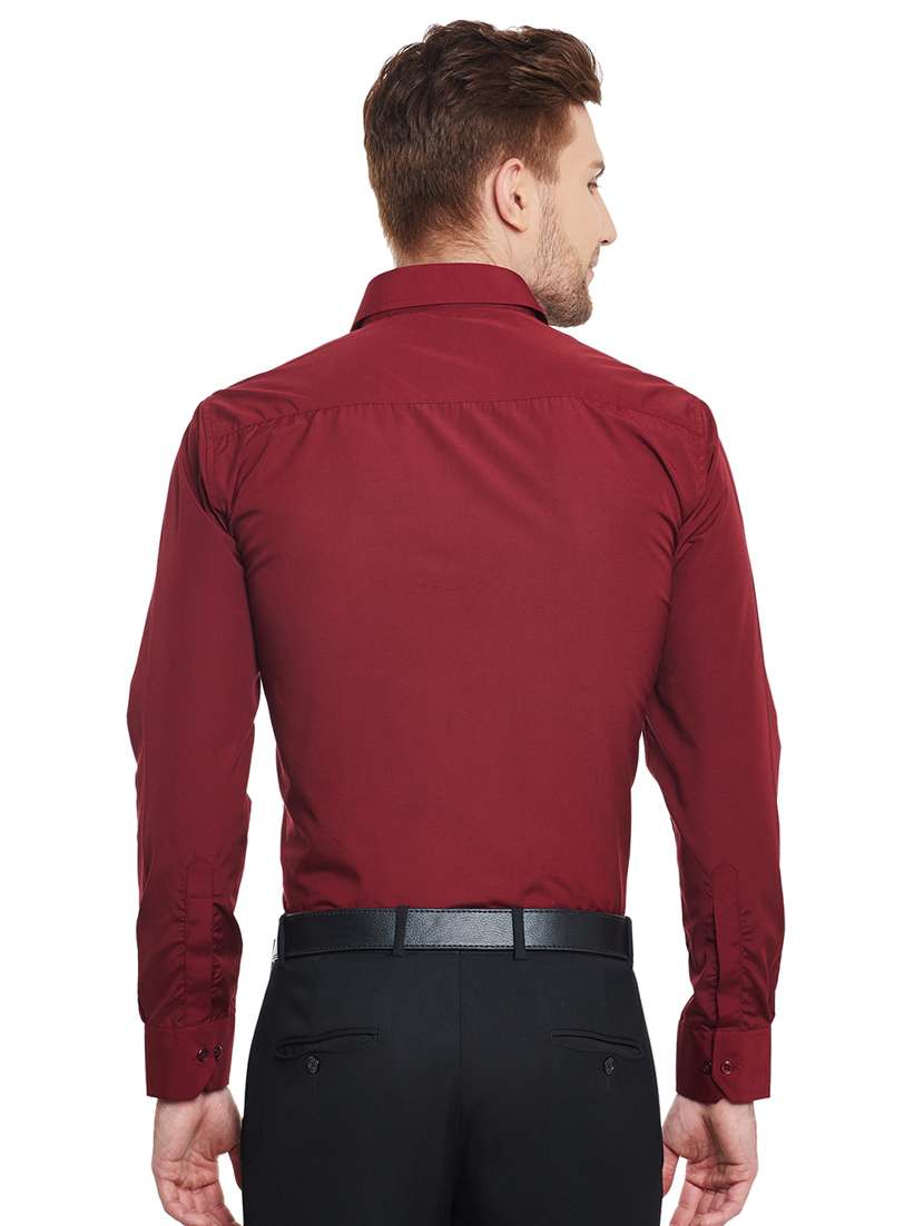 red solid formal shirt - 16552710 -  Standard Image - 2