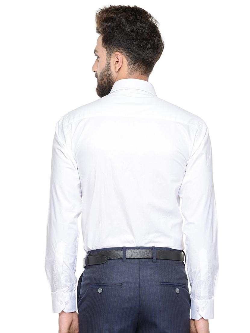 white solid formal shirt - 16552749 - Standard Image - 2