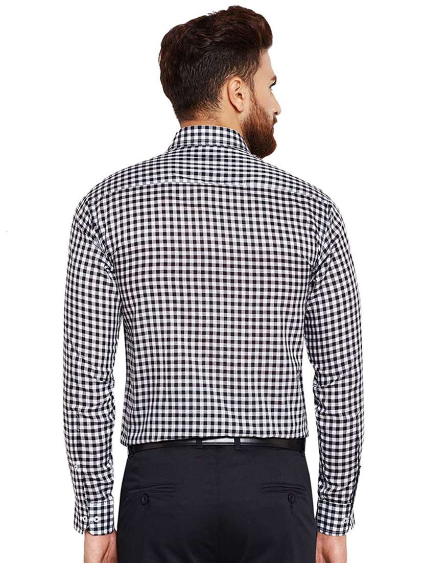 black checkered formal shirt - 16552760 -  Standard Image - 2