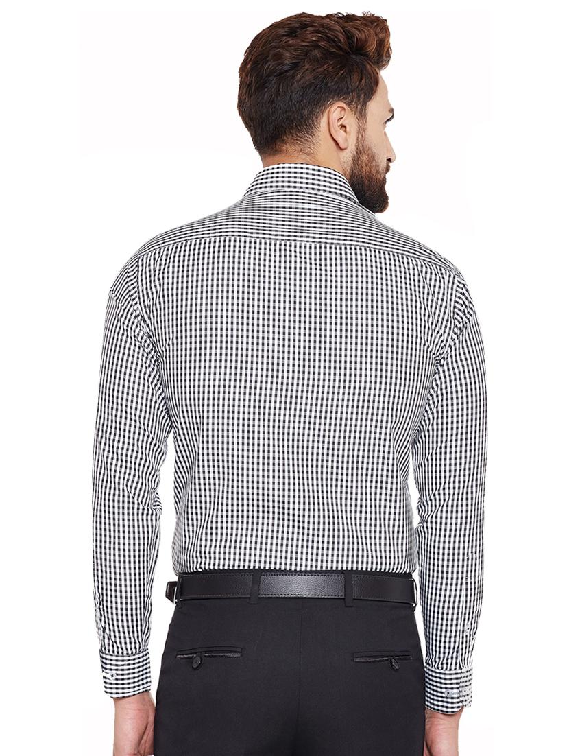 black checkered formal shirt - 16552852 - Standard Image - 2