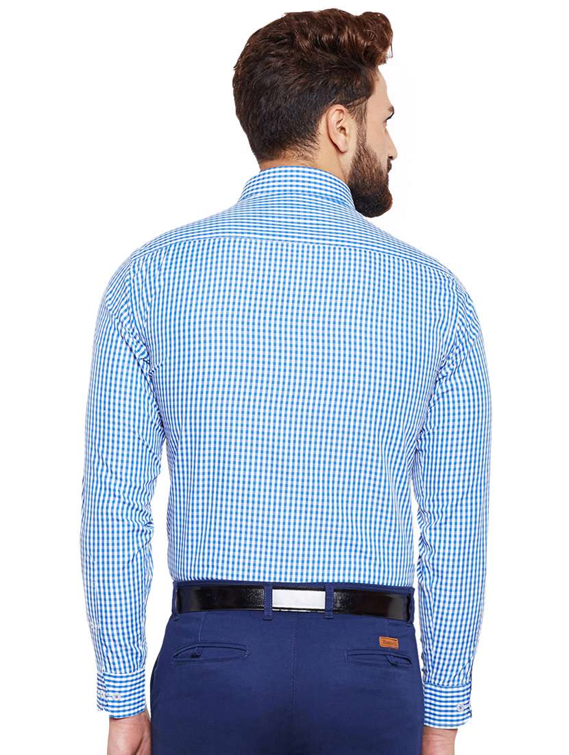 blue checkered formal shirt - 16552853 -  Standard Image - 2