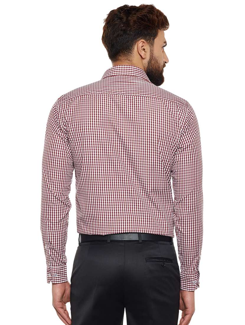 brown checkered formal shirt - 16552854 -  Standard Image - 2