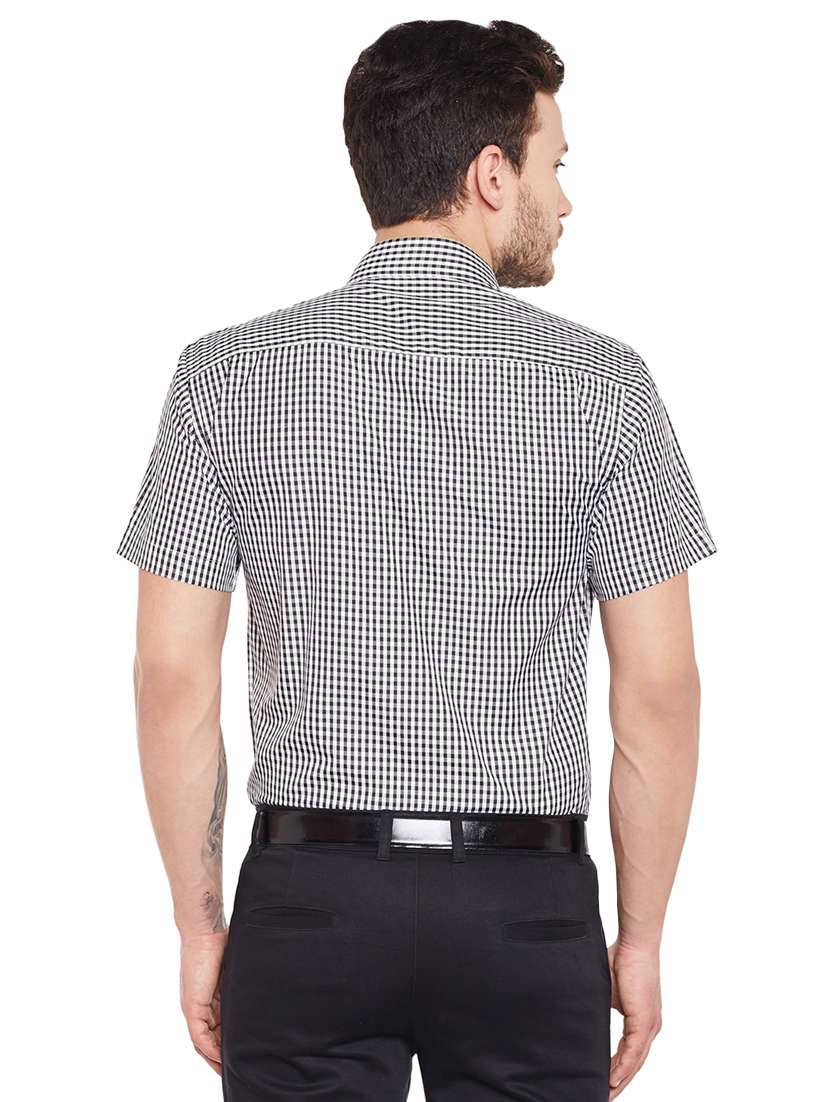 black checkered formal shirt - 16552858 -  Standard Image - 2