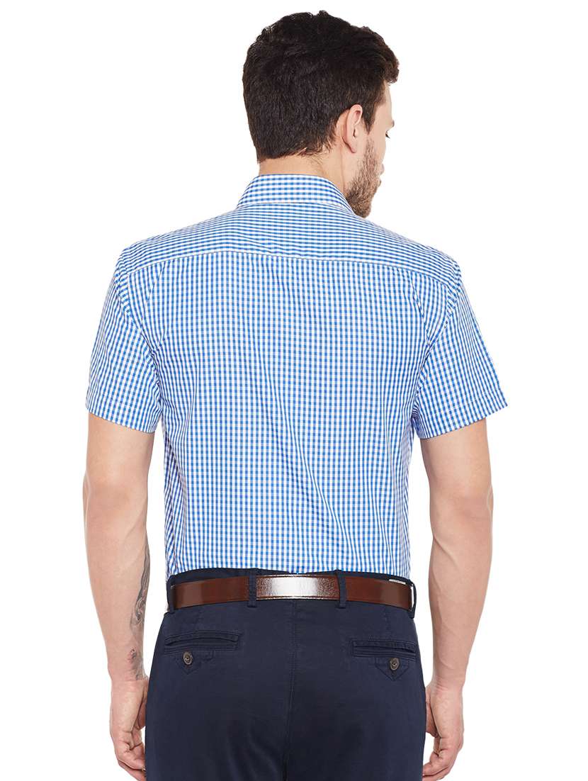 blue checkered formal shirt - 16552859 -  Standard Image - 2