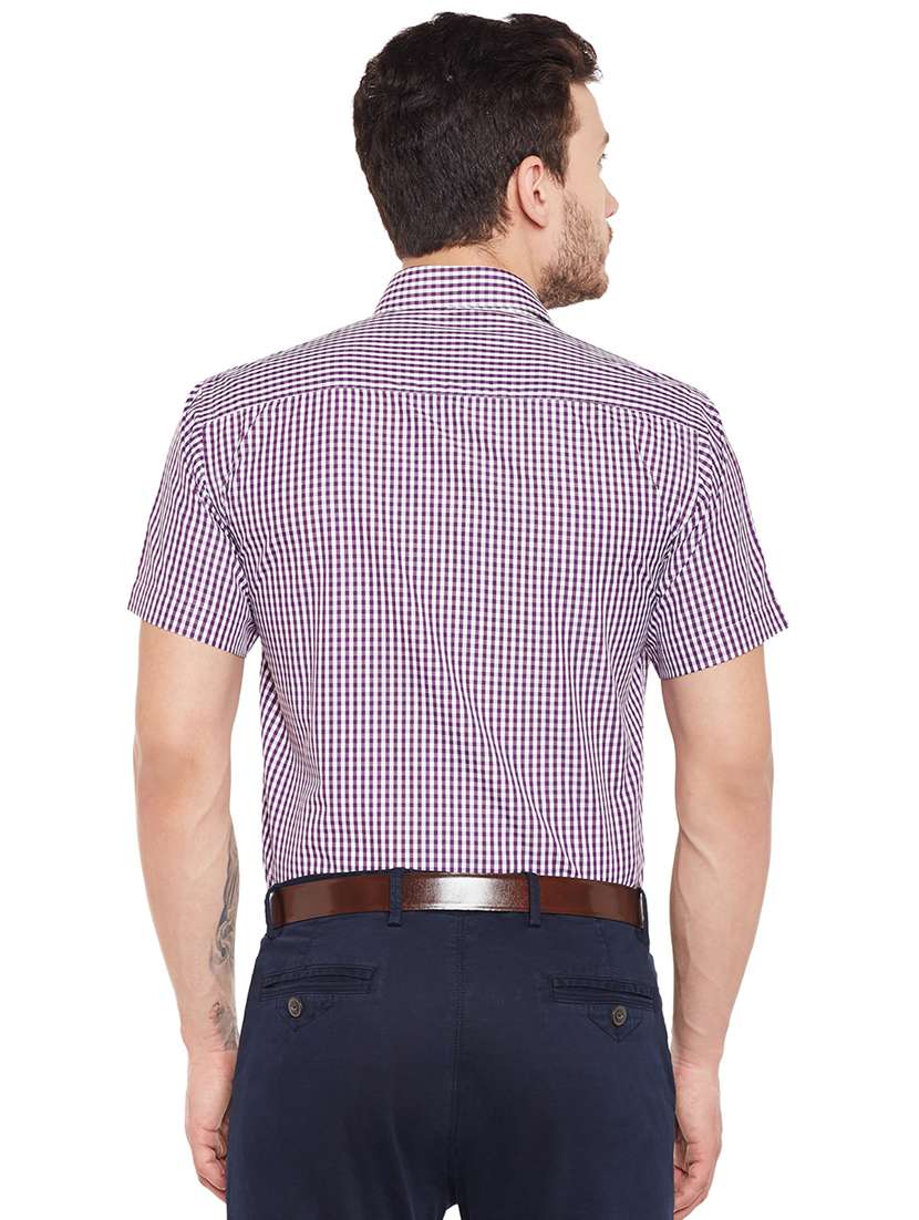 purple checkered formal shirt - 16552862 -  Standard Image - 2
