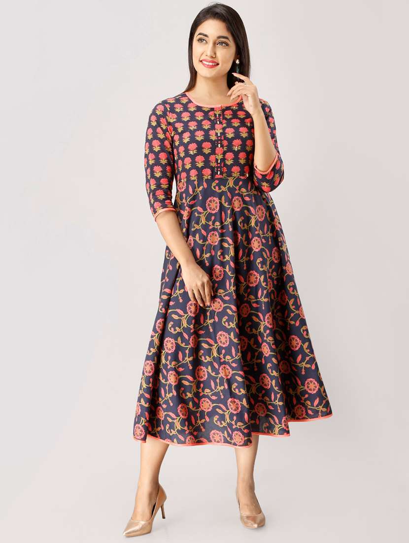 floral printed anarkali kurta