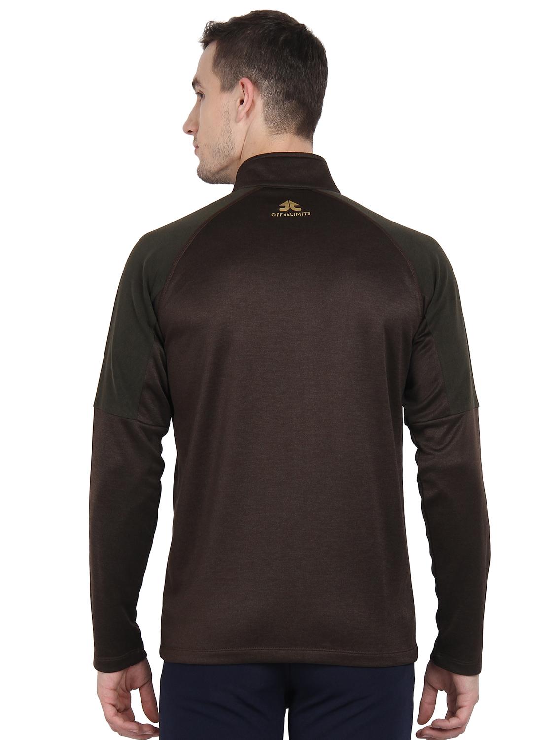 brown solid casual jacket - 16555394 - Standard Image - 2