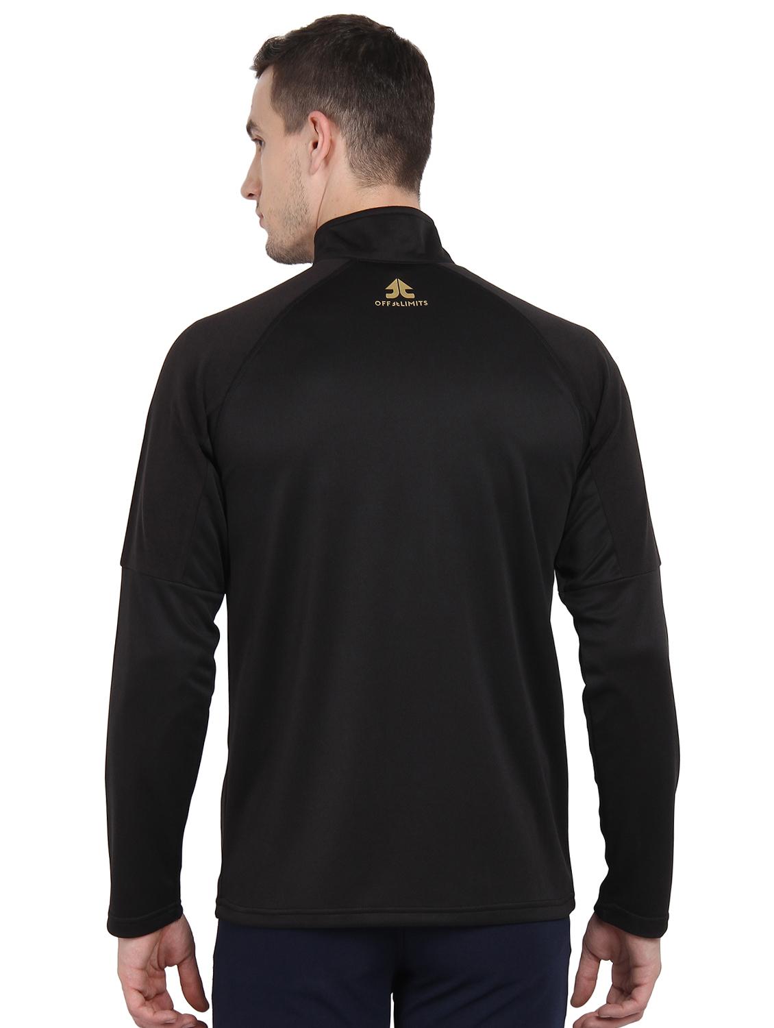 black solid casual jacket - 16555396 - Standard Image - 2