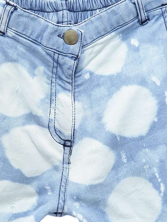 blue denim washed shorts - 16558127 -  Standard Image - 2