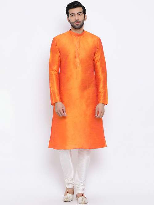 men solid kurta churidar ethnic wear set - 16562128 -  Standard Image - 0