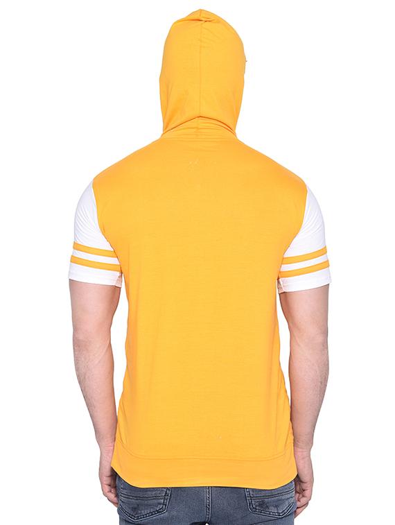 yellow color block t-shirt - 16562348 - Standard Image - 2