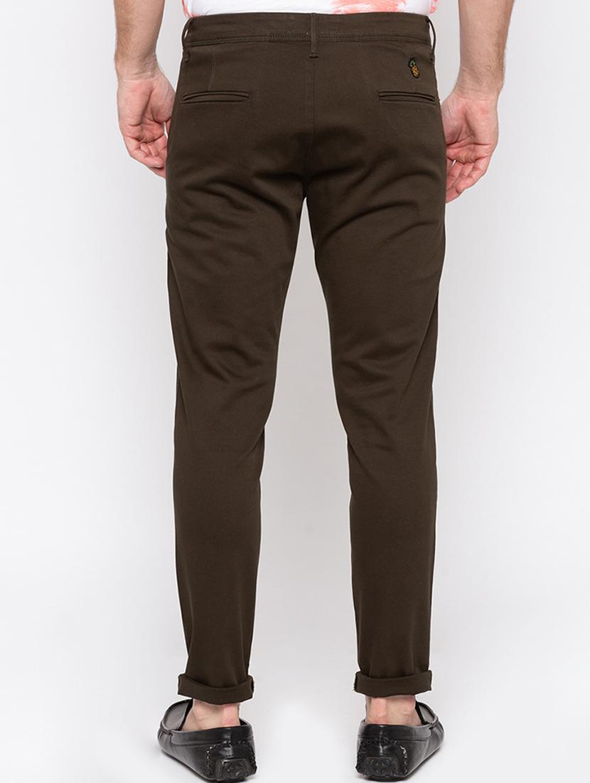 green solid chinos - 16562916 - Standard Image - 2