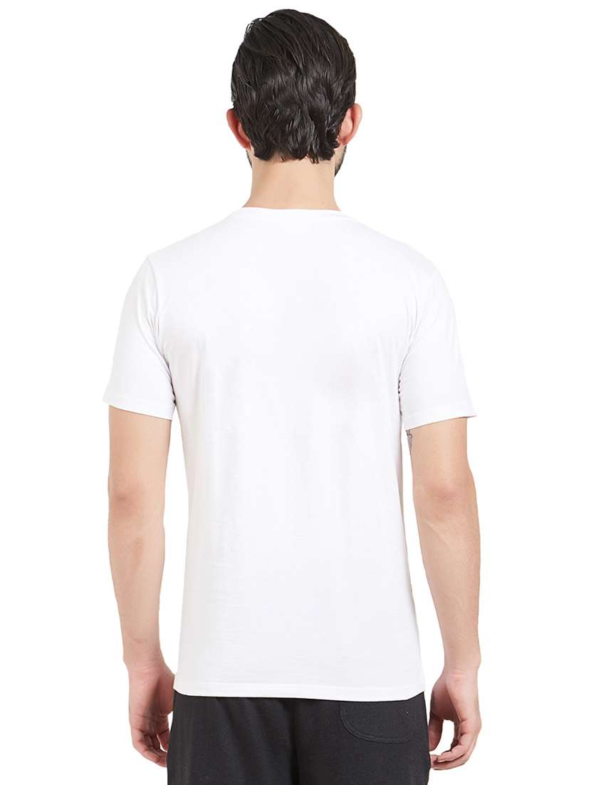 white chest print t-shirt - 16563337 -  Standard Image - 2