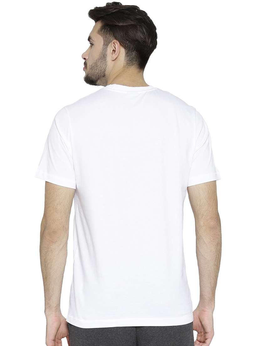 white chest print t-shirt - 16563362 - Standard Image - 2