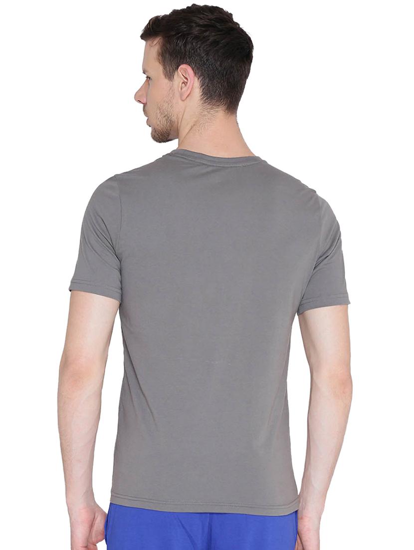 grey chest print t-shirt - 16563364 - Standard Image - 2