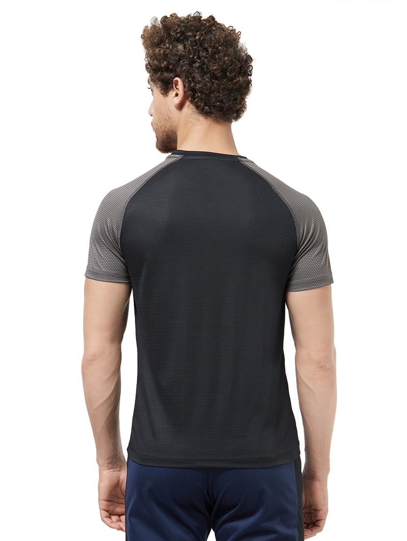 black solid raglan t-shirt - 16563828 - Standard Image - 2