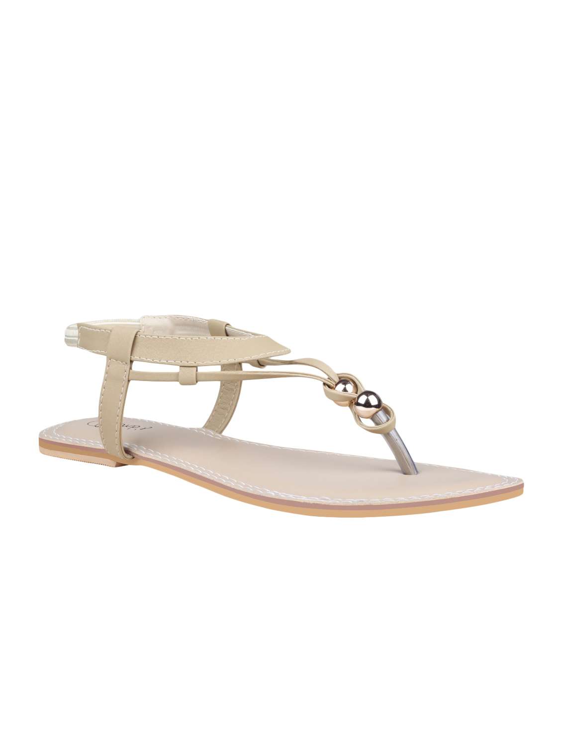 beige back strap sandals