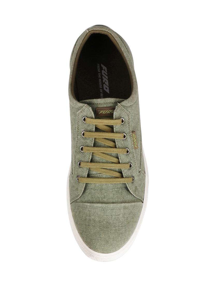 furo green canvas lace up sneakers - 16569865 - Standard Image - 2