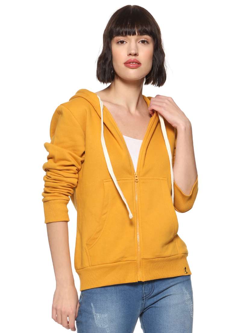 long sleeved solid hooded jacket