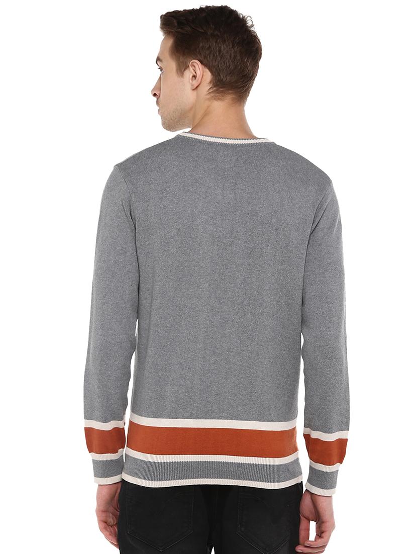 grey striped pullover - 16570196 - Standard Image - 2