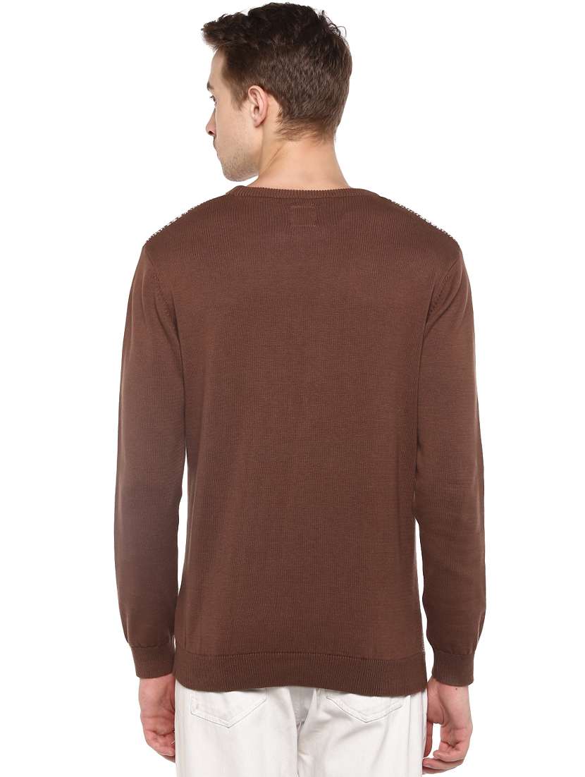 brown printed pullover - 16570199 -  Standard Image - 2