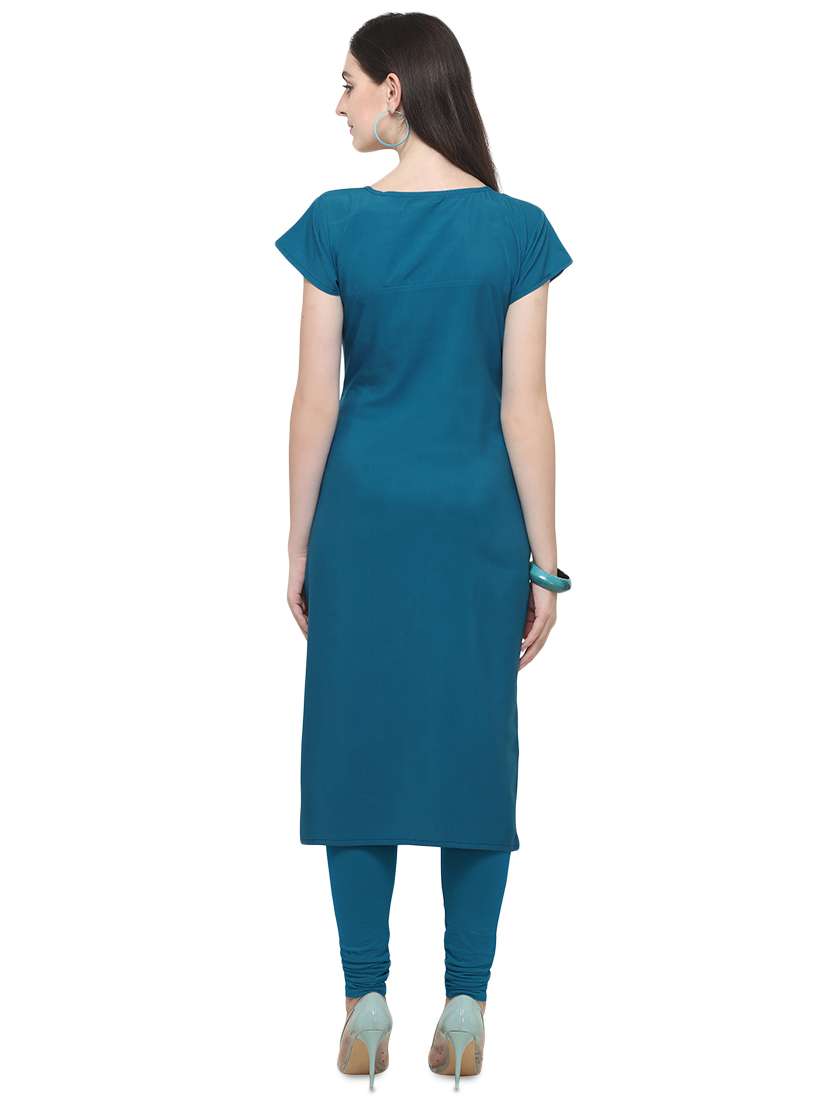 Printed Straight Kurta - 16570334 -  Standard Image - 2
