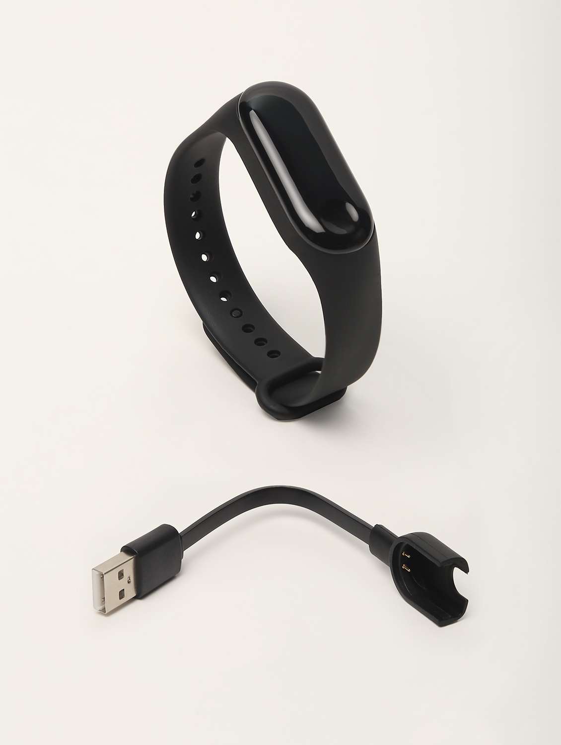 black silicone wrist band