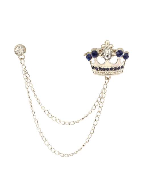 blue silver brooch - 16571785 - Standard Image - 0