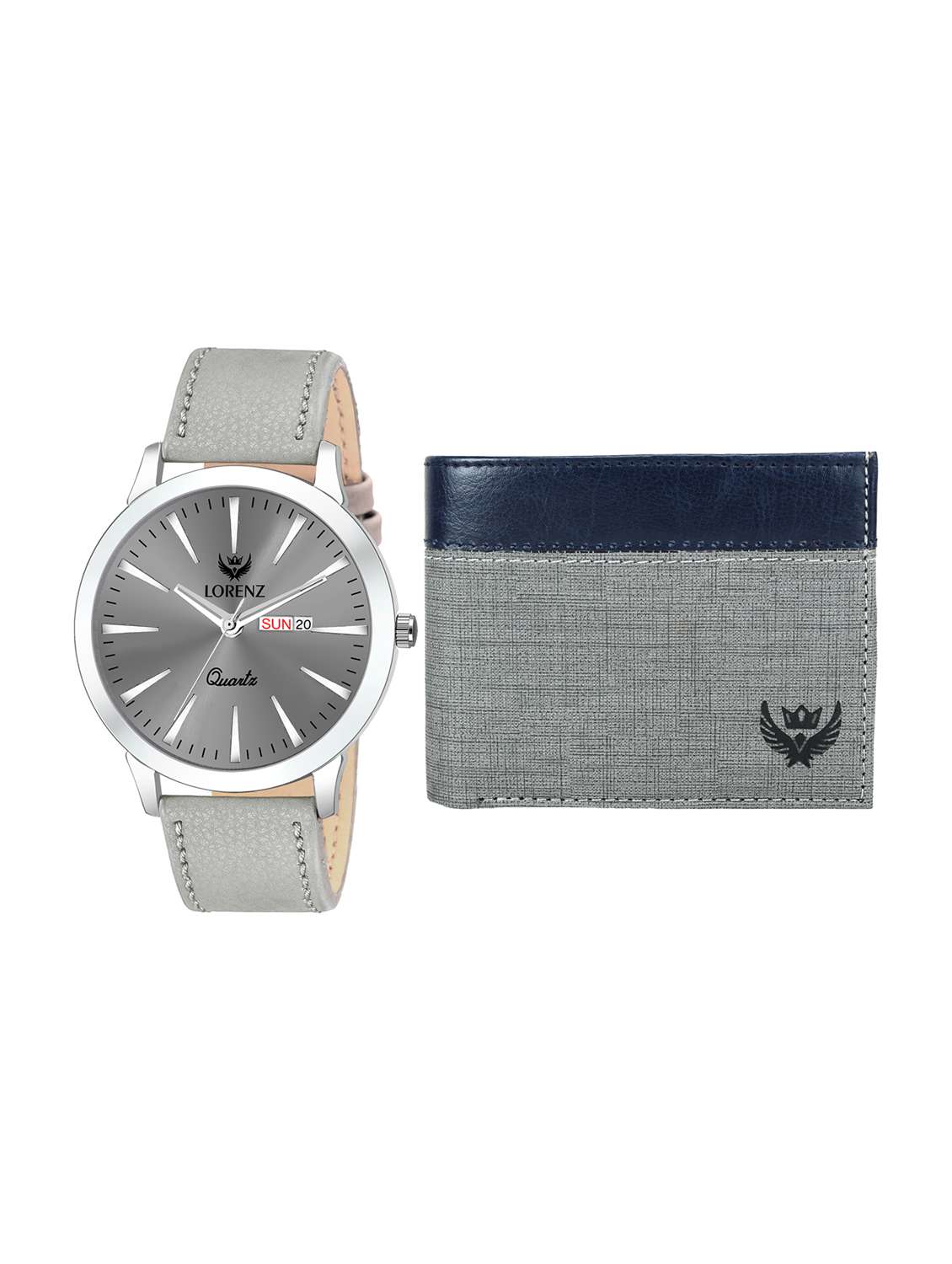 lorenz  combo of analog watch and wallet