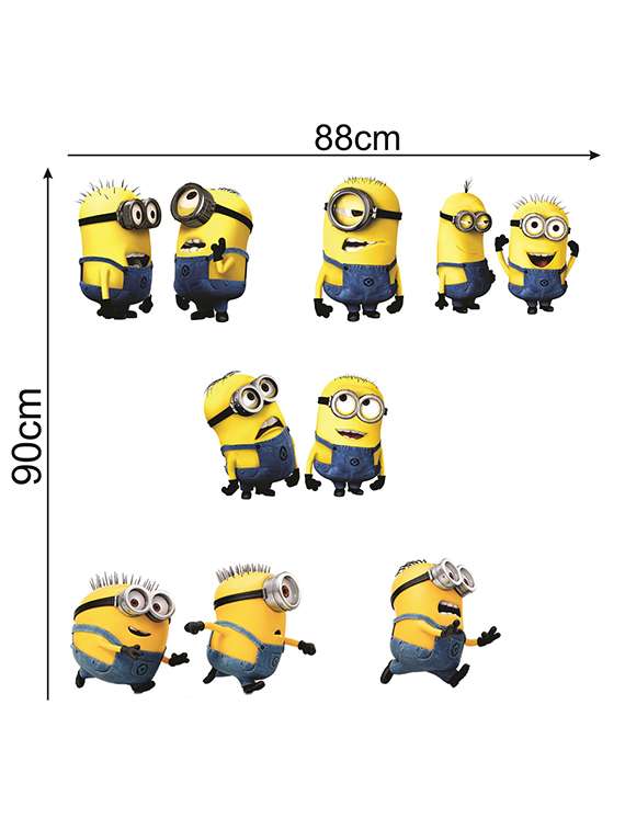 minions wall sticker for living room  - 16576316 -  Standard Image - 2