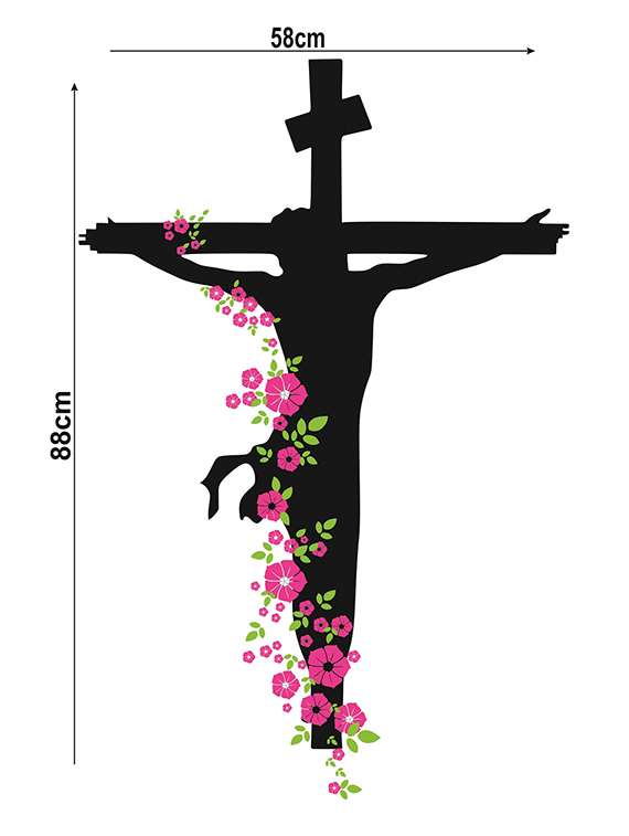  jesus wall sticker for living room   - 16576319 -  Standard Image - 2