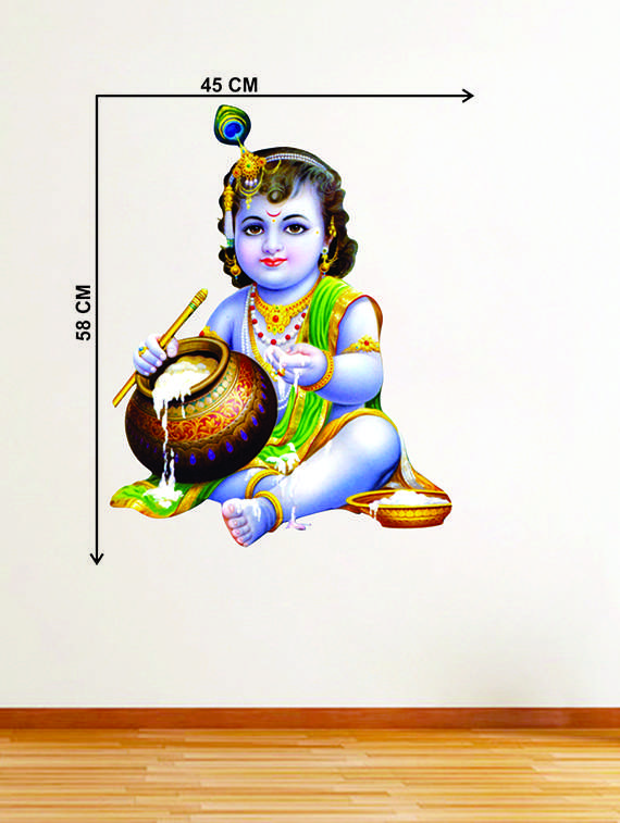 bal krishna wall sticker for living room - 16576364 - Standard Image - 2