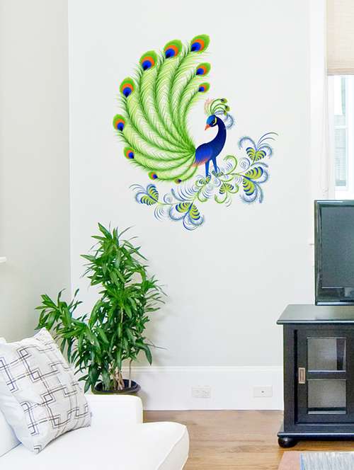  peacock feather wall sticker & decal  