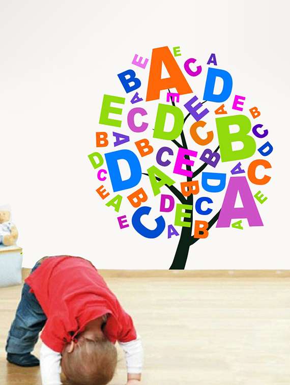  alphabet tree wall sticker & decal 