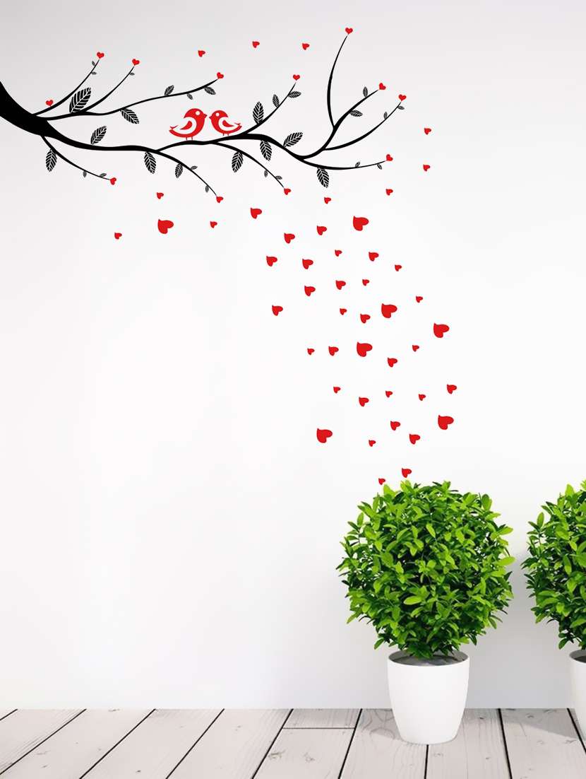  tree with birds couple wall sticker & decal  