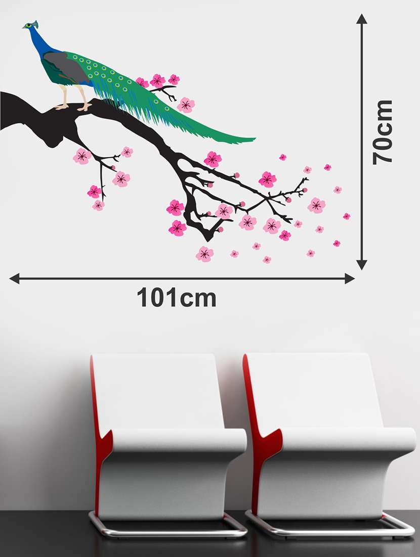 tree with peacock wall sticker & decal  - 16576430 -  Standard Image - 2