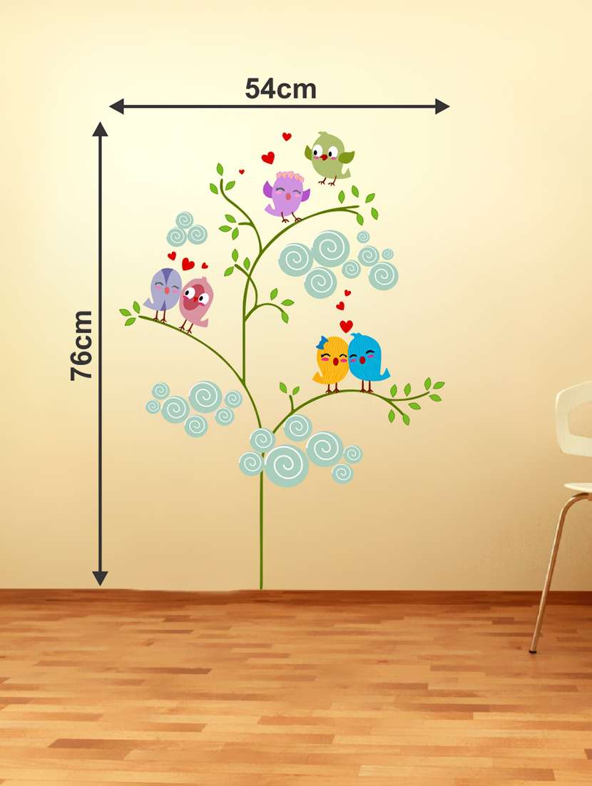   tree with birds wall sticker & decal   - 16576431 -  Standard Image - 2