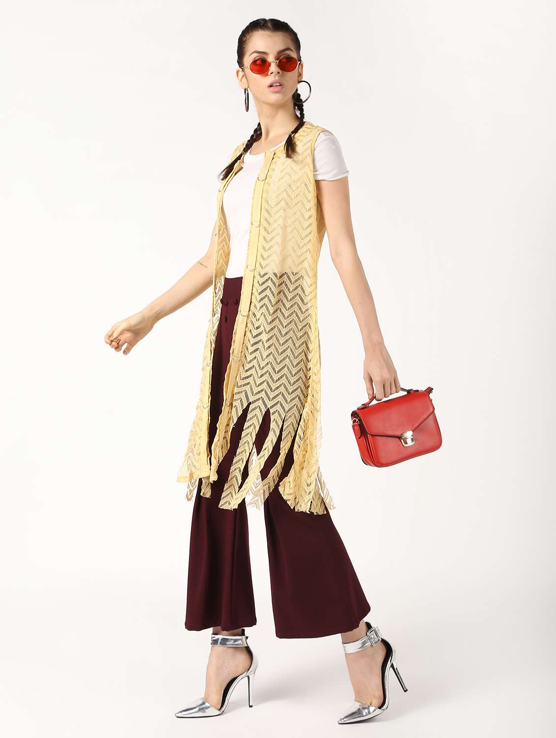 women lace detailed regural shrugs
