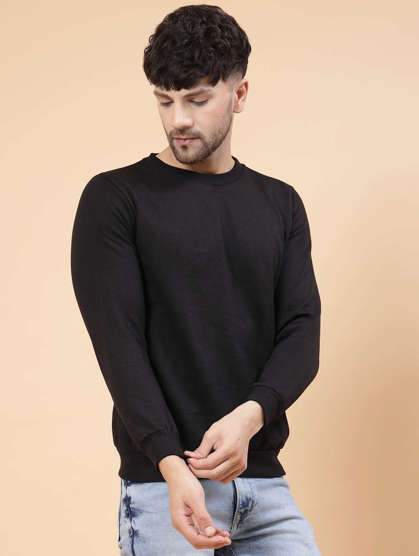men round neck solid sweatshirt - 16579636 -  Standard Image - 2