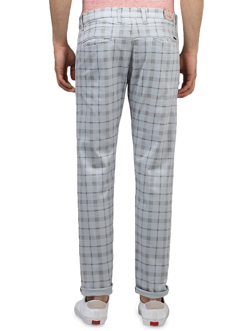 light blue checkered chinos - 16584178 - Standard Image - 2