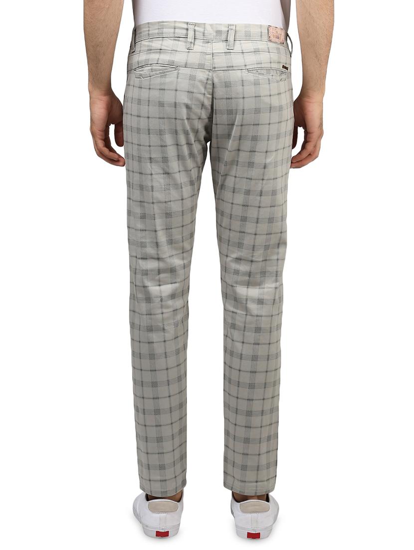 grey checkered chinos - 16584179 - Standard Image - 2