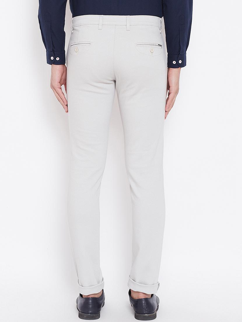 light grey textured chinos - 16584785 - Standard Image - 2
