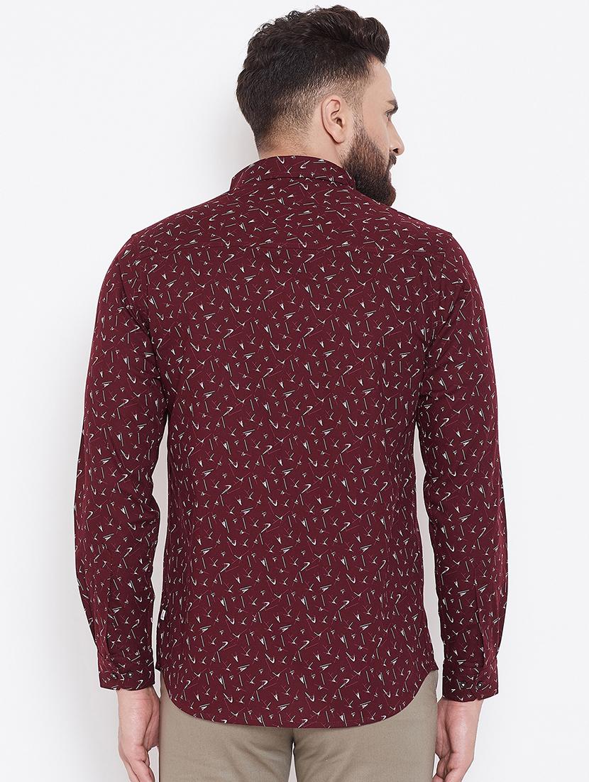 red printed casual shirt - 16584798 - Standard Image - 2