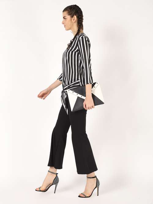 women's straight notch neck top - 16585012 -  Standard Image - 0