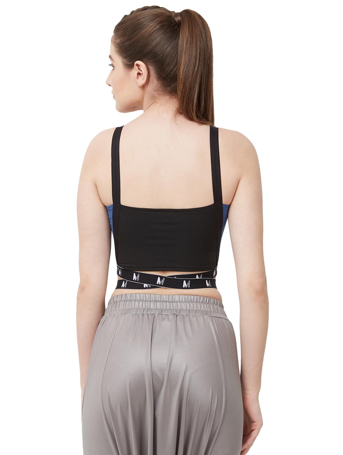 color block criss cross crop top - 16585208 - Standard Image - 2