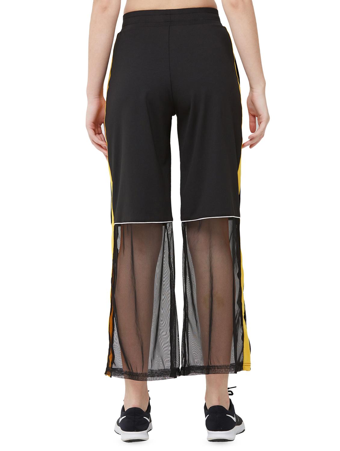 color block sheer panel trouser - 16585393 - Standard Image - 2